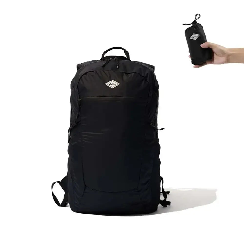 Mobi Garden Ultralight Foldable Backpack – Waterproof Portable Travel Bag - Black - Mobi Garden Ultralight Foldable