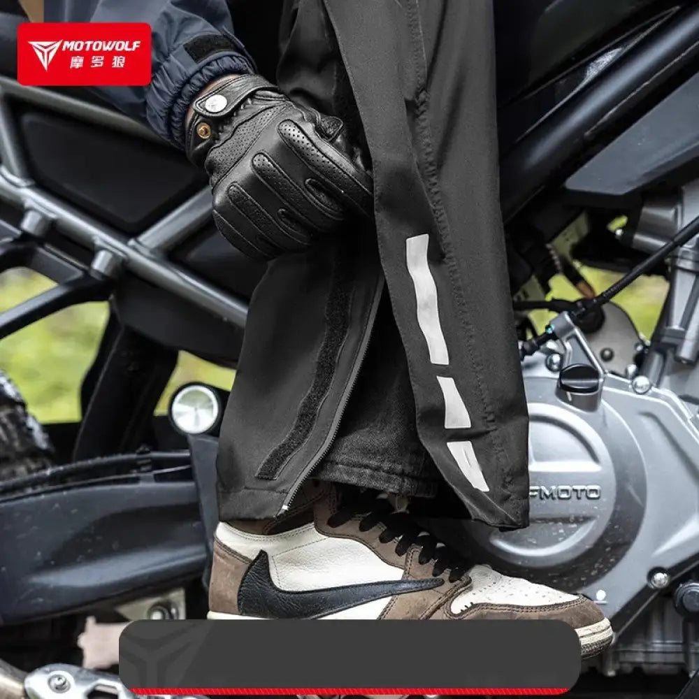 Motorcycle Raincoat Suit – Waterproof Jacket & Trousers for Camping Hiking & Cycling - Motorcycle Raincoat Suit –