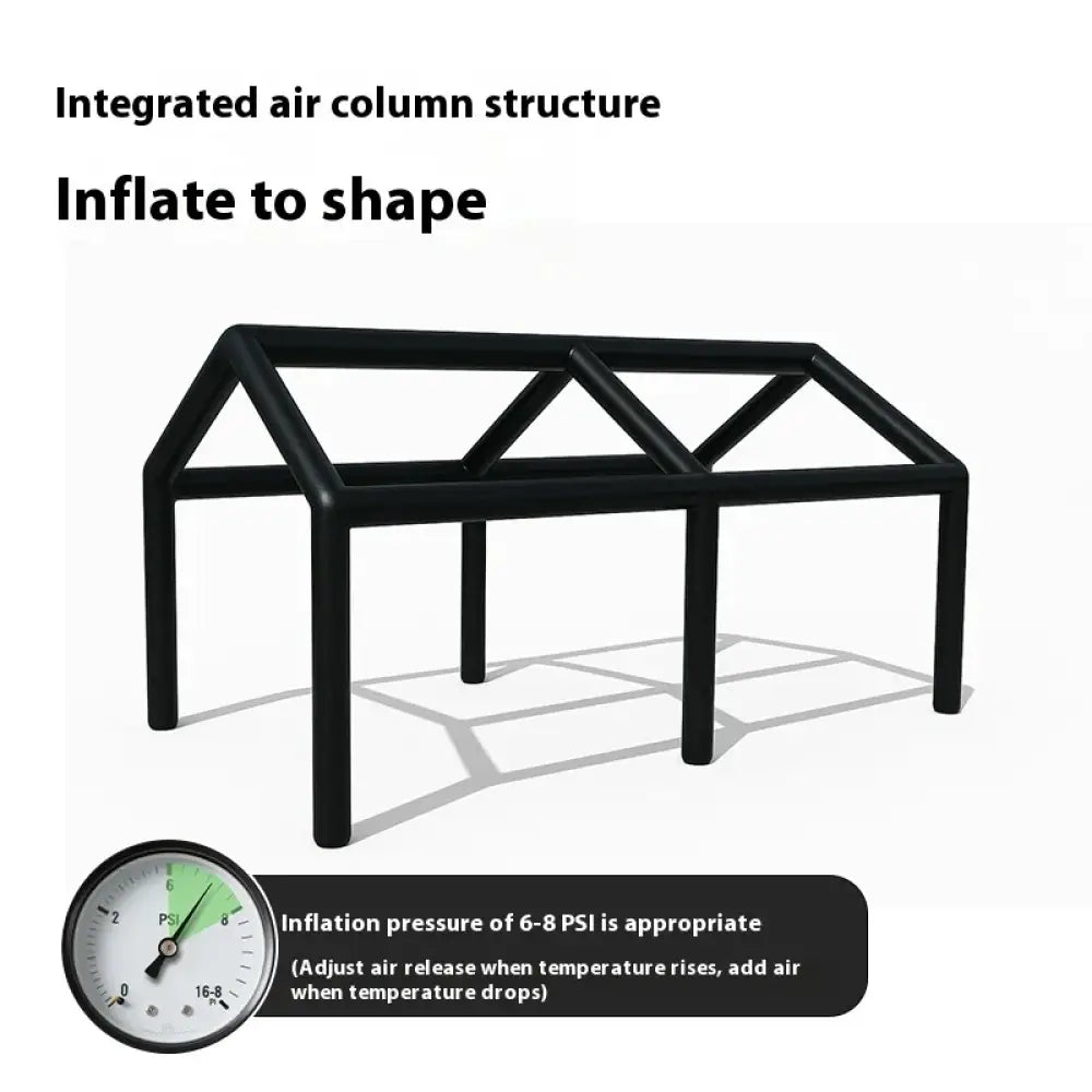 Naturehike BlackDog Inflatable Tent – PU5000 Waterproof Canopy with TPU Window - Blackdog tent set - Naturehike