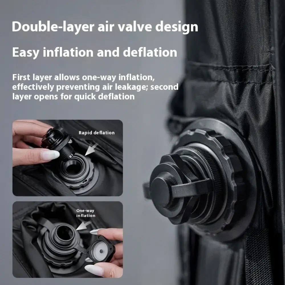 Naturehike BlackDog Inflatable Tent – PU5000 Waterproof Canopy with TPU Window - Blackdog tent set - Naturehike