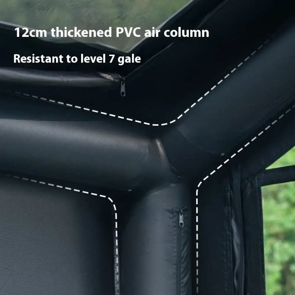 Naturehike BlackDog Inflatable Tent – PU5000 Waterproof Canopy with TPU Window - Blackdog tent set - Naturehike