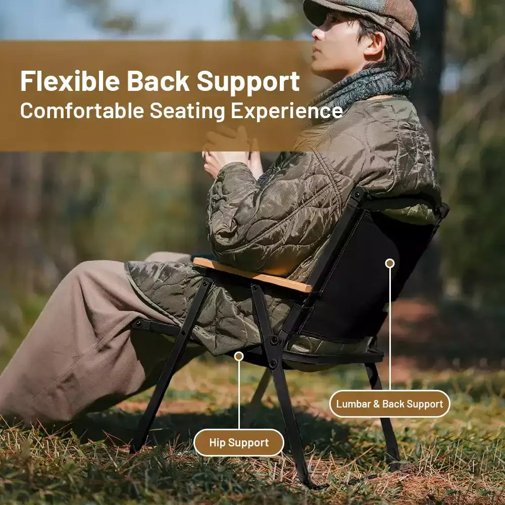 Naturehike Folding Camping Chair – Portable Wooden Frame Kermit Chair - Naturehike Folding Camping Chair – Portable