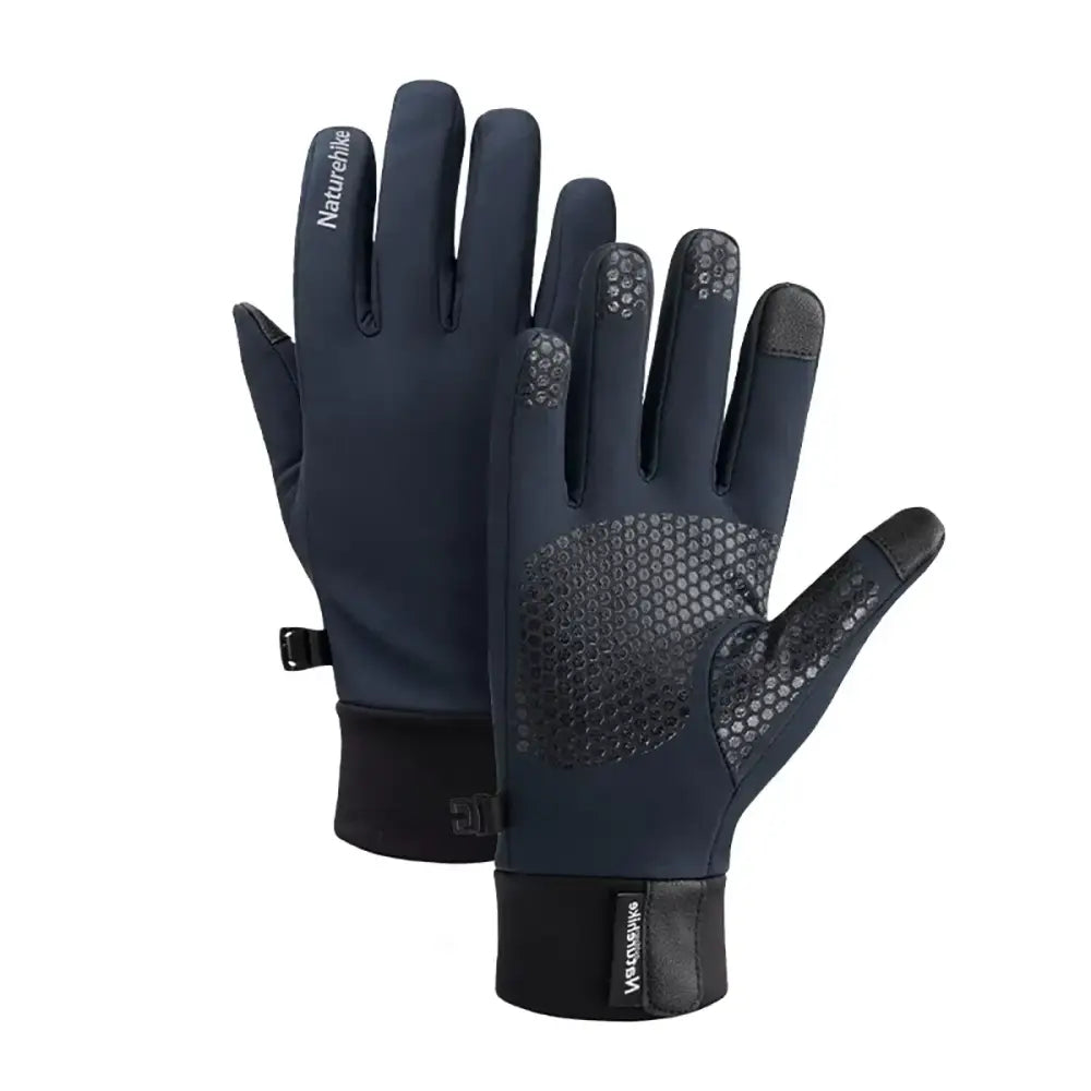 Naturehike NH19S005-T Winter Gloves – Insulated Fleece Touchscreen Anti-Slip - Blue / M - Naturehike NH19S005-T Winter