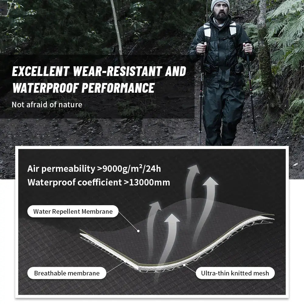 Naturehike Rainproof Hiking Trousers – Waterproof Breathable & Windproof - Naturehike Rainproof Hiking Pants –