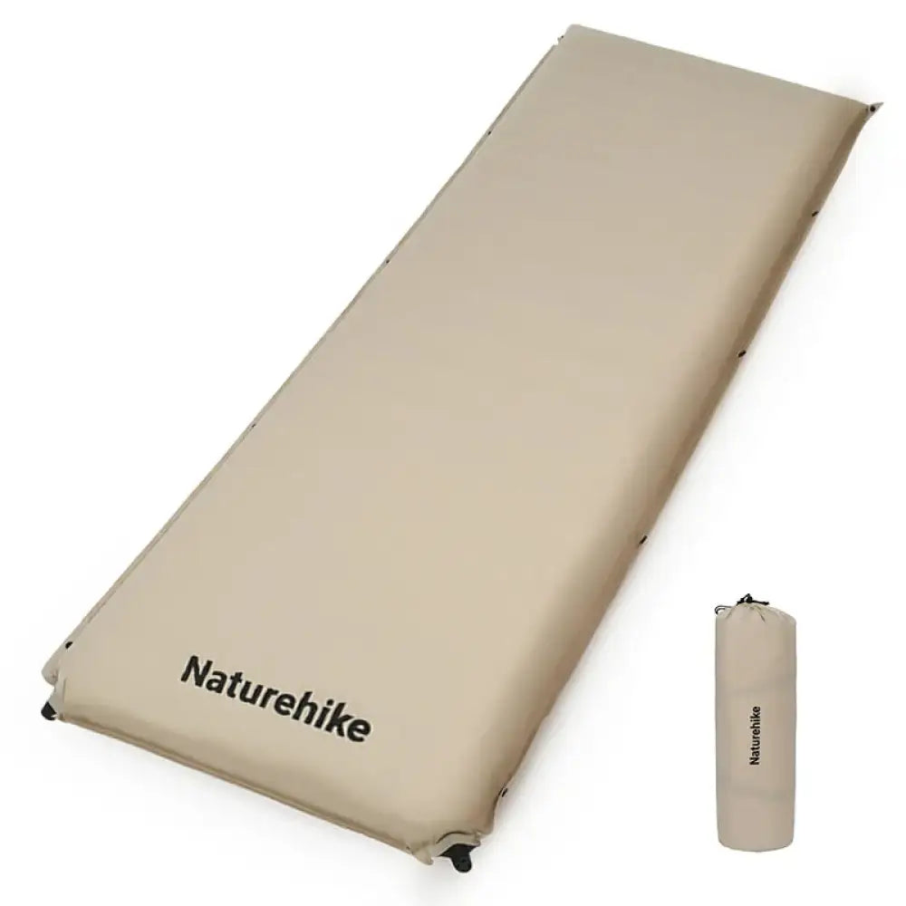 Naturehike Self-Inflating Air Mattress – 10cm Thick Double Sleeping Pad - Beige - Naturehike Self-Inflating Air