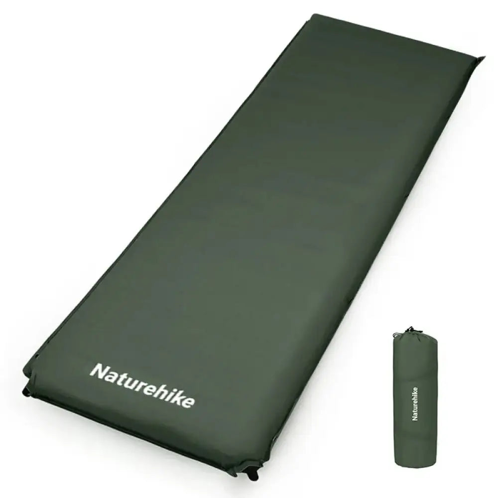 Naturehike Self-Inflating Air Mattress – 10cm Thick Double Sleeping Pad - Green - Naturehike Self-Inflating Air