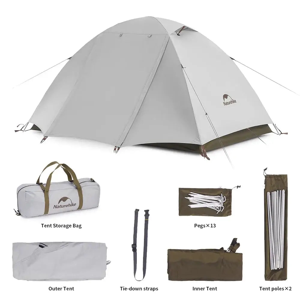 Naturehike Waterproof Camping Tent – UPF50 Sun Shelter for 2–3 People - Naturehike Waterproof Camping Tent – UPF50 Sun