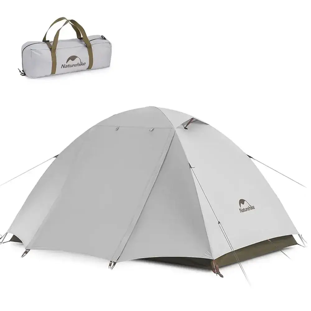 Naturehike Waterproof Camping Tent – UPF50 Sun Shelter for 2–3 People - 3-Person Tent – White - Naturehike Waterproof