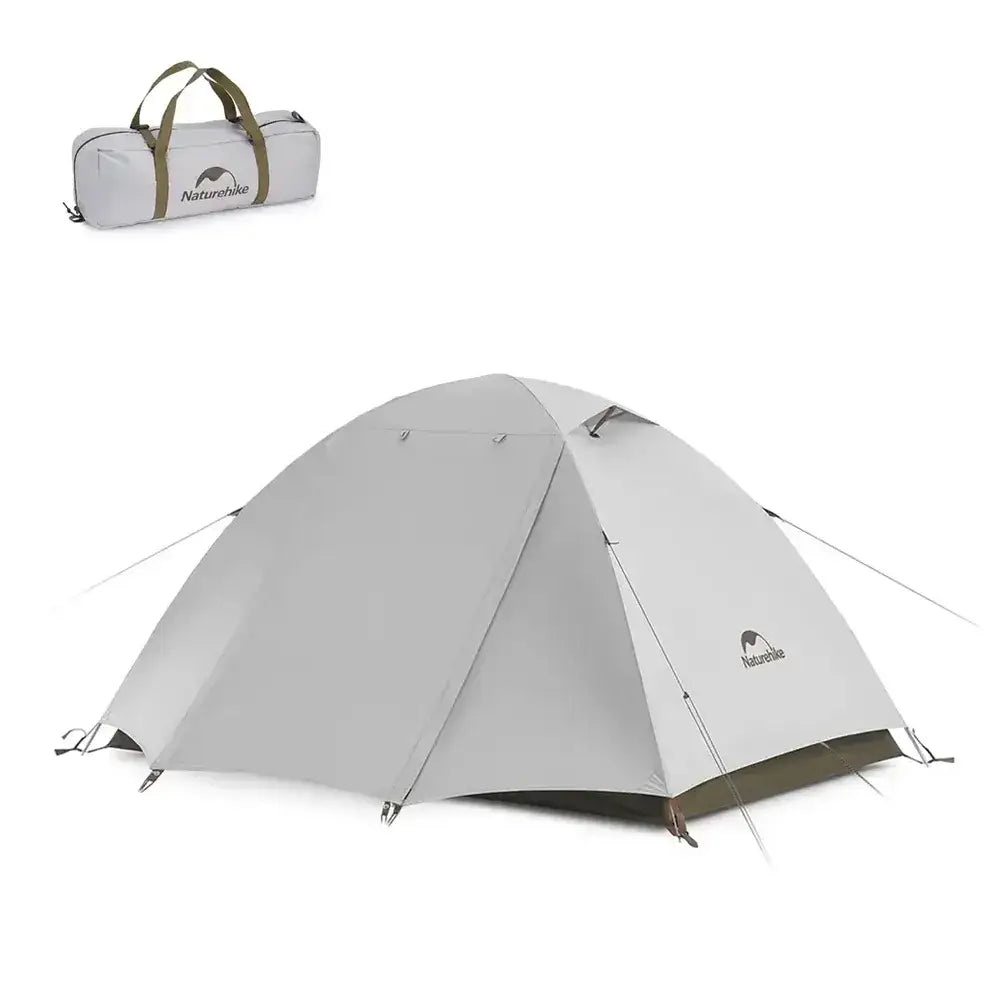 Naturehike Waterproof Camping Tent – UPF50 Sun Shelter for 2–3 People - 2-Person Tent – White - Naturehike Waterproof