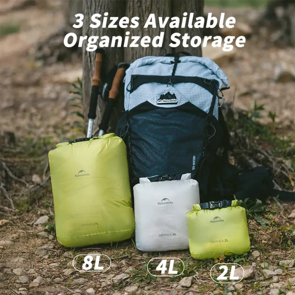 Naturehike Waterproof Dry Bag – 2L/4L/8L Compression Sack for Camping - Naturehike Waterproof Dry Bag – 2L/4L/8L