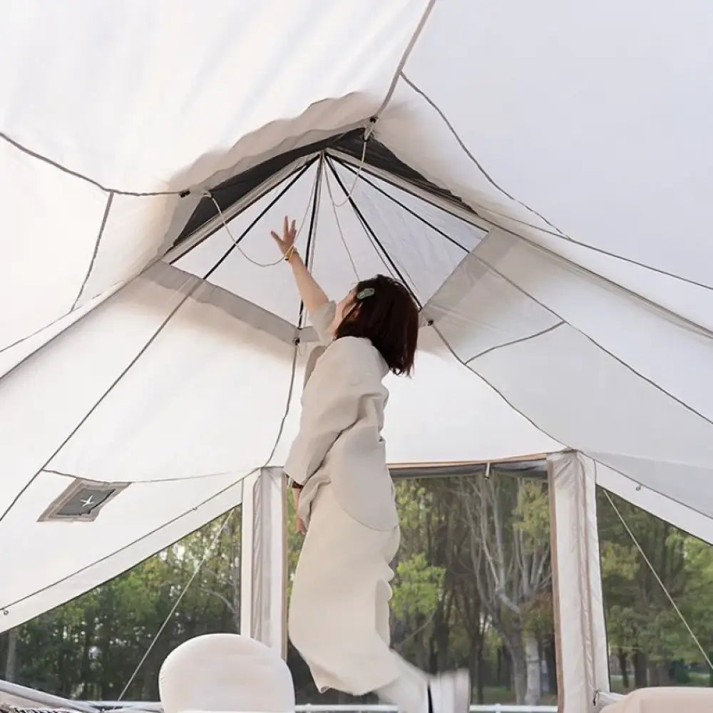 Oxford Cloth Inflatable Tent – Automatic Waterproof & Sunproof Camping Shelter - Oxford Cloth Inflatable Tent –