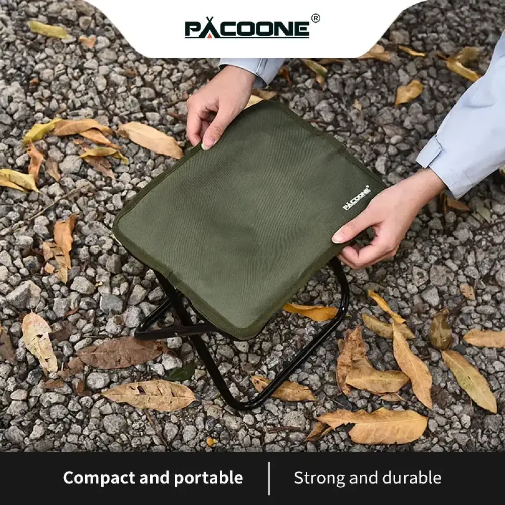 Pacoone Golden Folding Chair – Aluminium Alloy Camping Seat with Carry Bag - Pacoone Golden Folding Chair – Aluminium