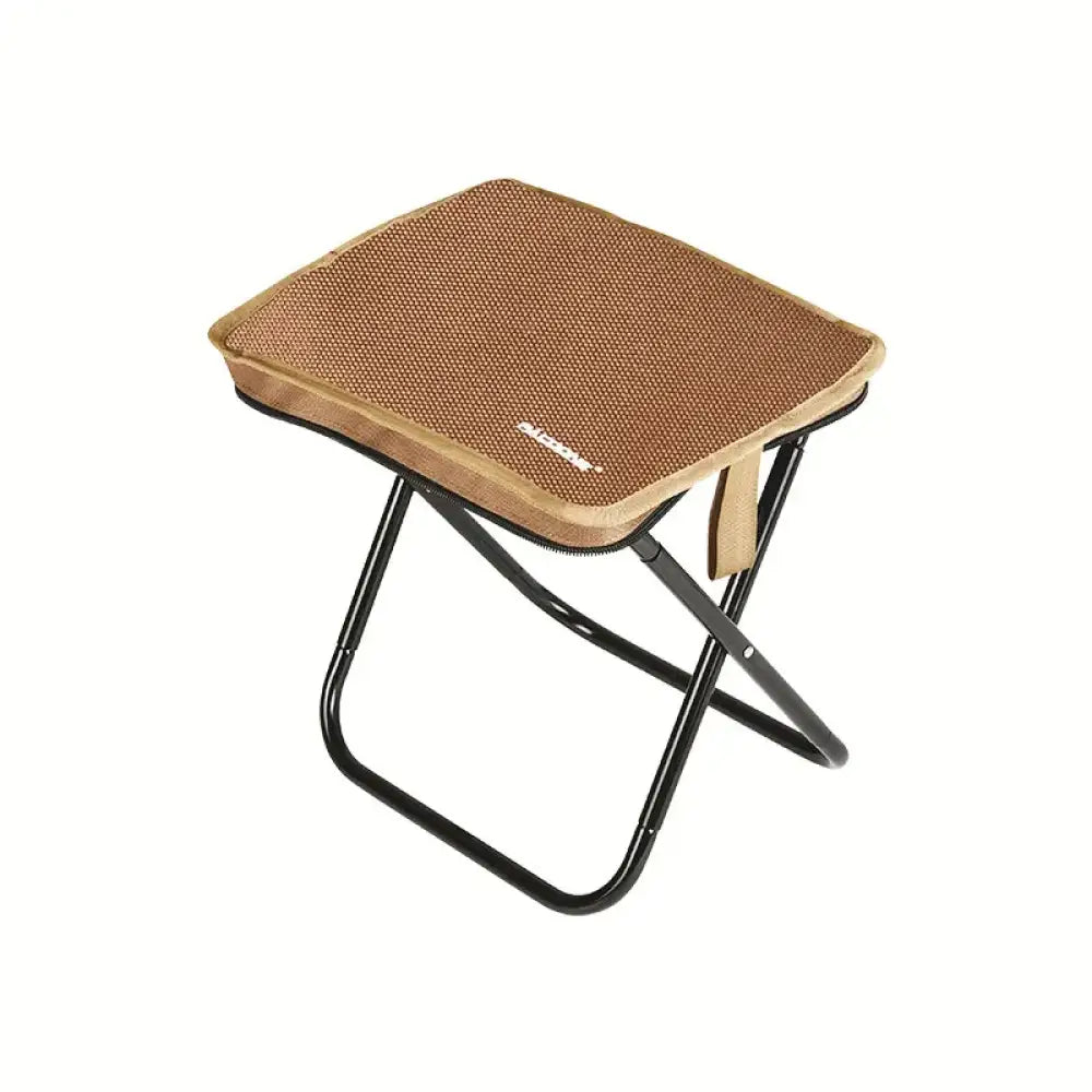 Pacoone Golden Folding Chair – Aluminium Alloy Camping Seat with Carry Bag - Khaki - Pacoone Golden Folding Chair –
