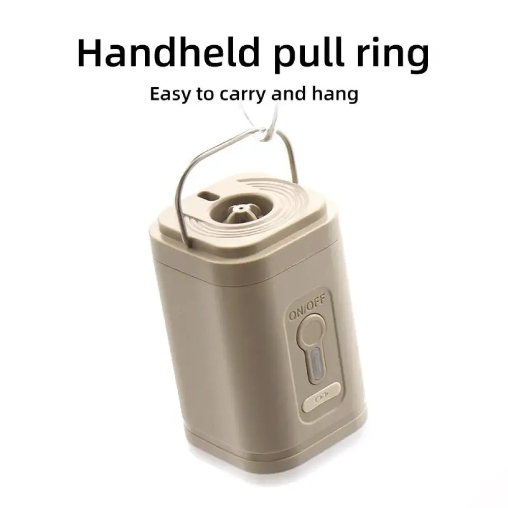 Portable Electric Air Pump – Wireless Compressor for Inflatables & Air Beds - Khaki - Portable Electric Air Pump –