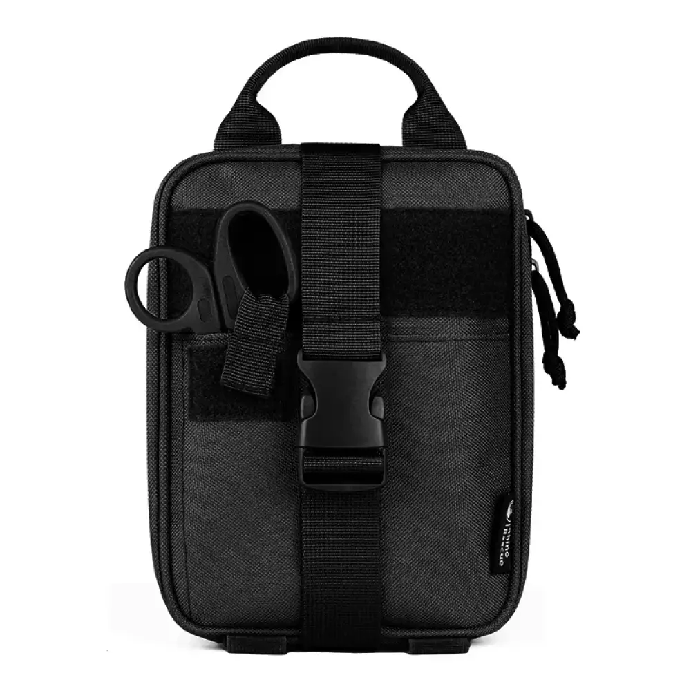 Rhino First Aid Survival Kit – IFAK Pouch with 20 Emergency Medical Items - Black - Rhino First Aid Survival Kit – IFAK