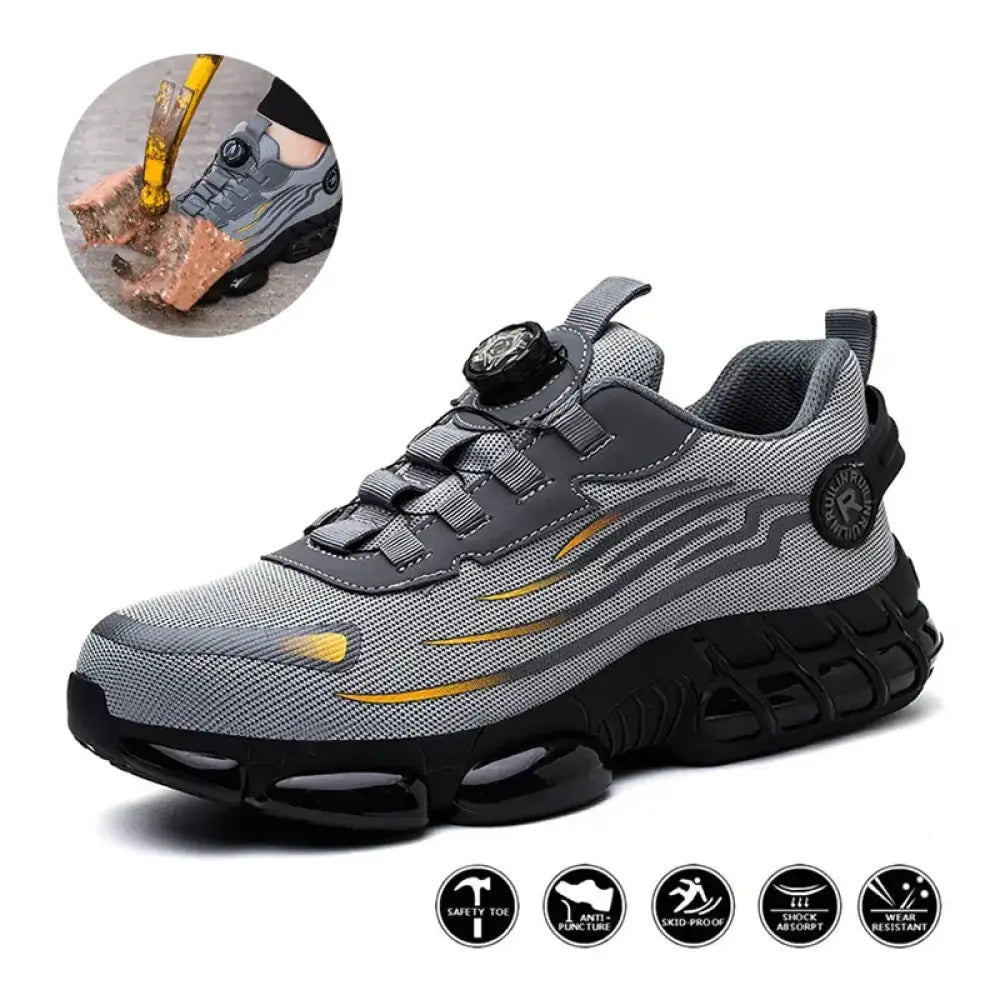 Steel Toe Safety Work Shoes – Anti-Puncture Non-Slip & Lightweight - Steel Toe Safety Work Shoes – Anti-Puncture