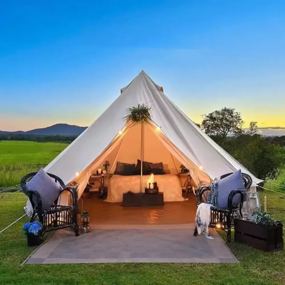 Succebuy Canvas Bell Tent – 4-Season Cotton Yurt Tent with Stove Jack - Succebuy Canvas Bell Tent – 4-Season Cotton