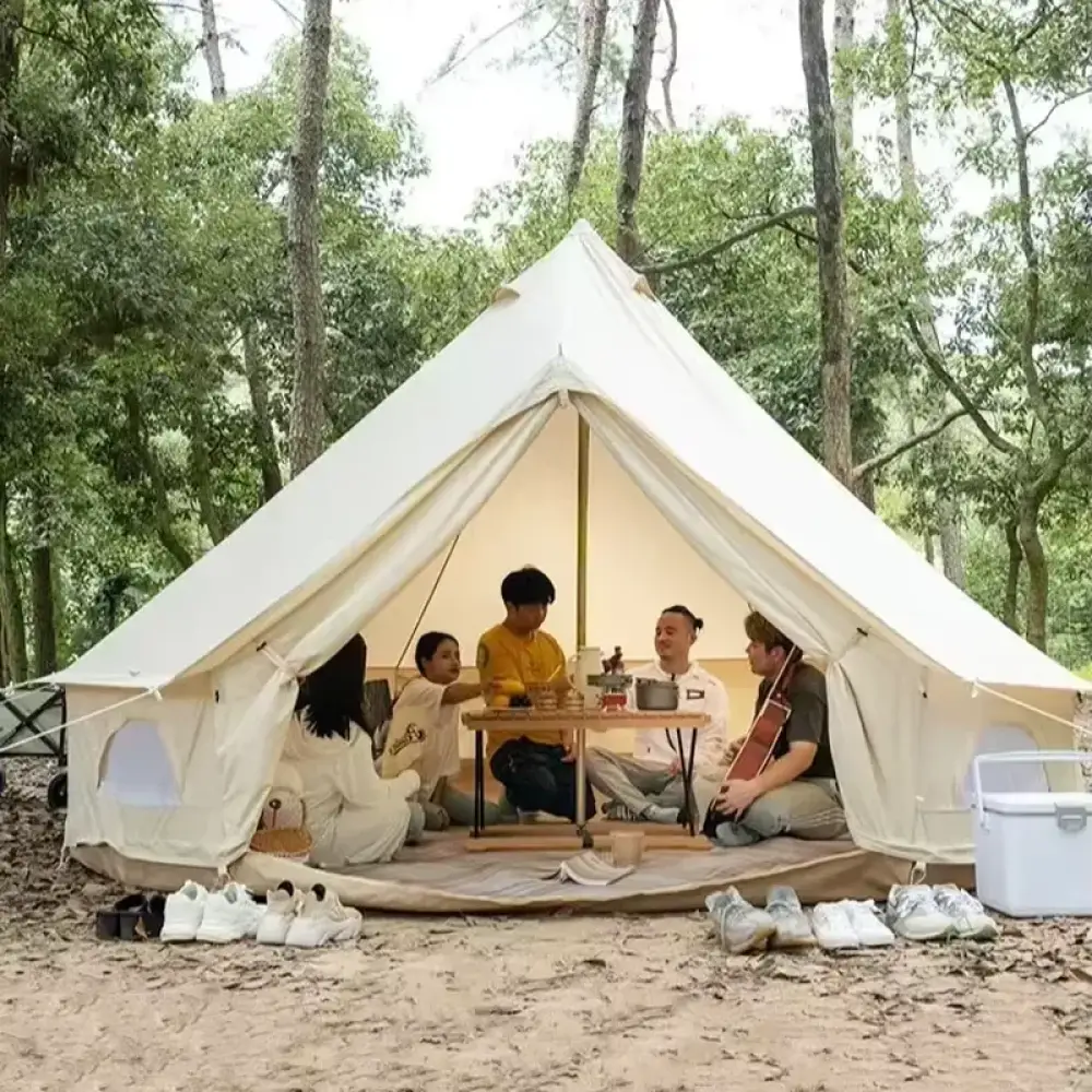 Succebuy Canvas Bell Tent – 4-Season Cotton Yurt Tent with Stove Jack - Succebuy Canvas Bell Tent – 4-Season Cotton