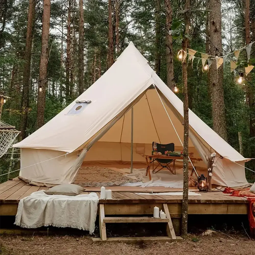 Succebuy Canvas Bell Tent – 4-Season Cotton Yurt Tent with Stove Jack - Succebuy Canvas Bell Tent – 4-Season Cotton