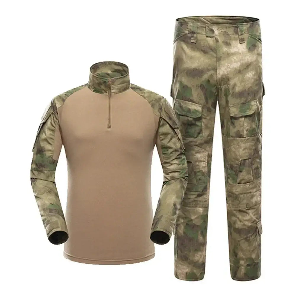Tactical Camouflage Suit – Outdoor Military Shirt & Trousers Set - Camouflage 1 / S - Tactical Camouflage Suit –