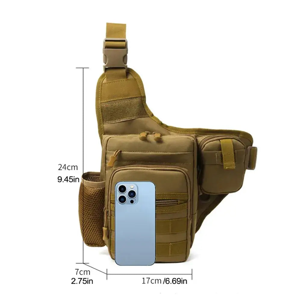 Tactical Chest & Waist Pouch – Crossbody Molle Fanny Pack for Outdoor Sports - Tactical Chest & Waist Pouch – Crossbody