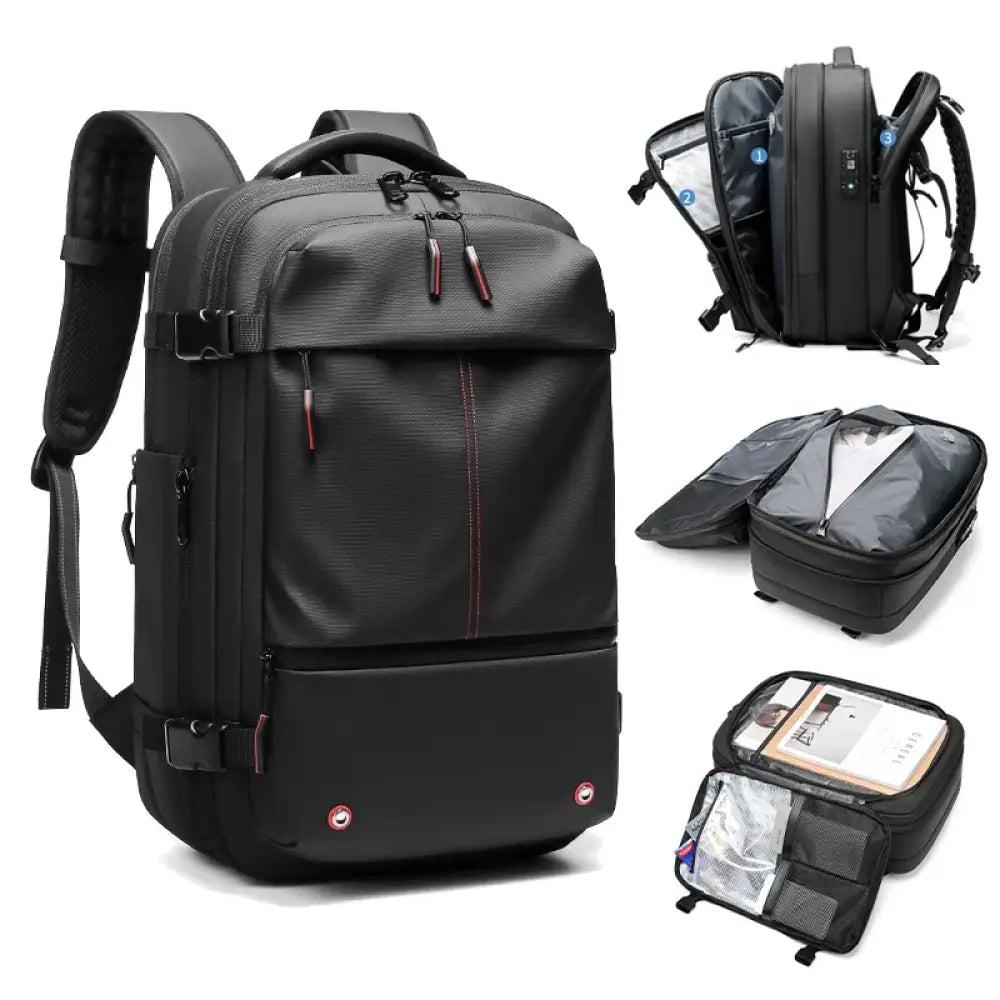 Travel Expandable Laptop Backpack – 17-Inch Waterproof Compression Bag - Travel Expandable Laptop Backpack – 17-Inch