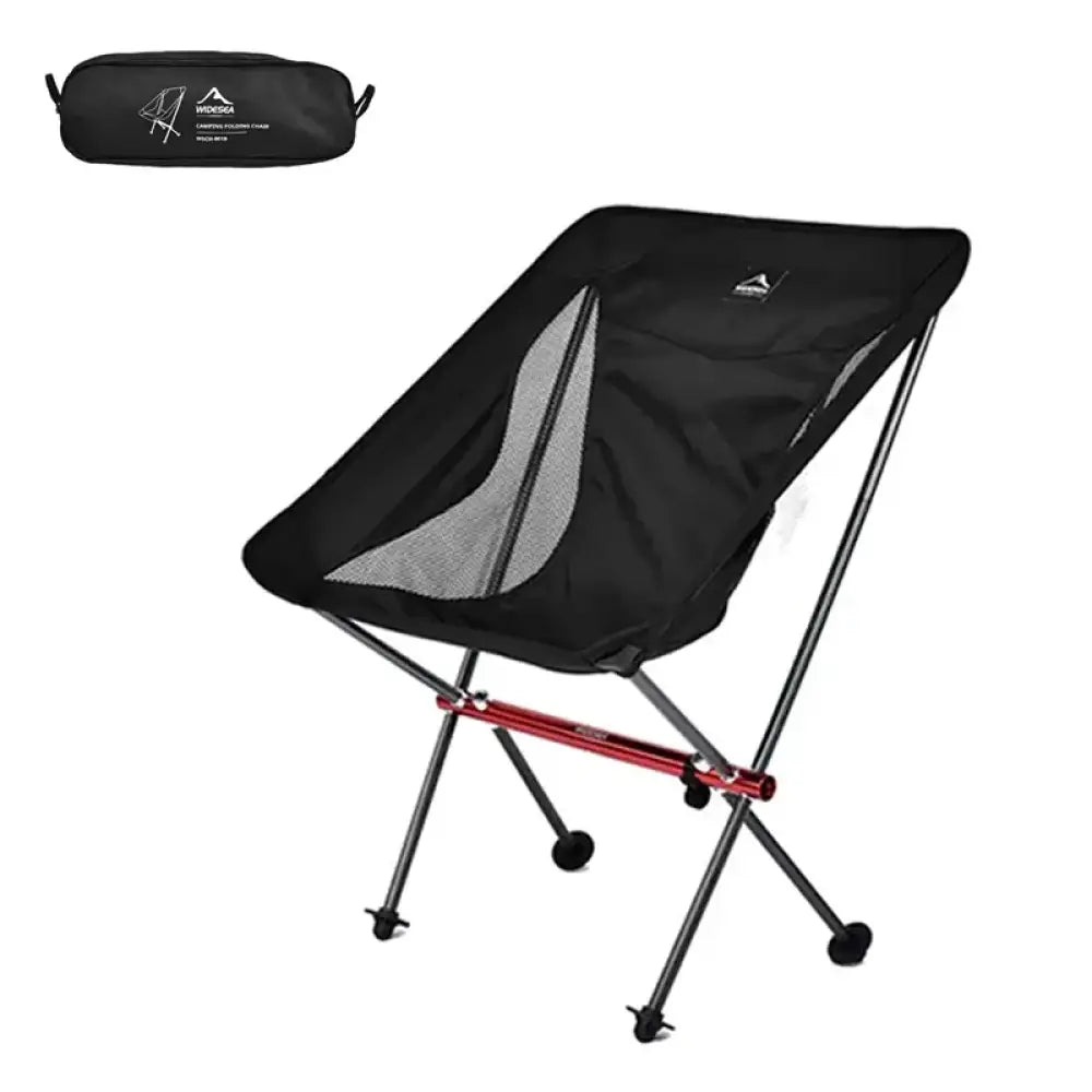 Widesea Folding Camping Chair – Portable Beach & Fishing Recliner - Folding Chair (small) - Widesea Folding Camping